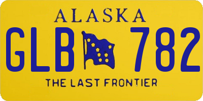 AK license plate GLB782