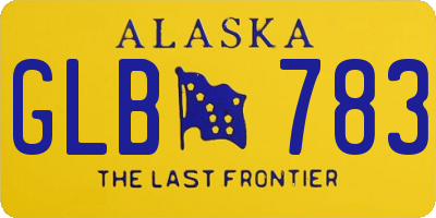 AK license plate GLB783