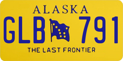 AK license plate GLB791