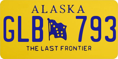 AK license plate GLB793