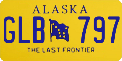 AK license plate GLB797