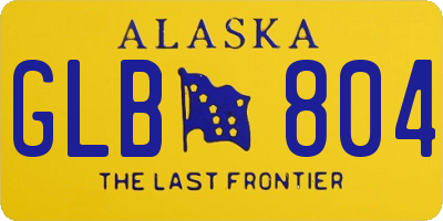 AK license plate GLB804