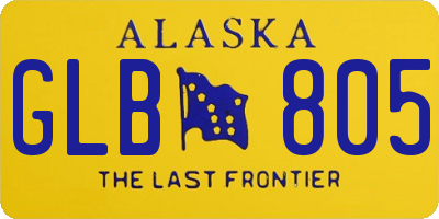 AK license plate GLB805