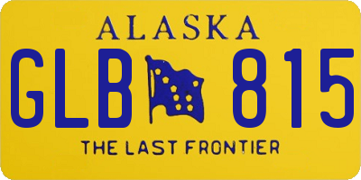 AK license plate GLB815