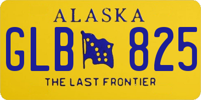 AK license plate GLB825