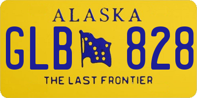 AK license plate GLB828