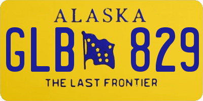 AK license plate GLB829