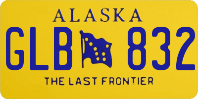 AK license plate GLB832