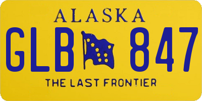 AK license plate GLB847