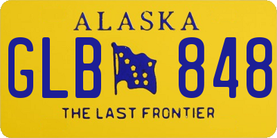 AK license plate GLB848