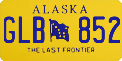 AK license plate GLB852