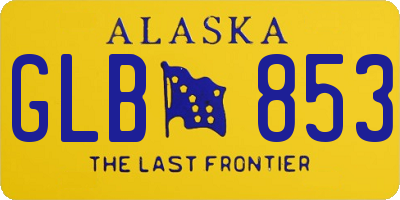 AK license plate GLB853