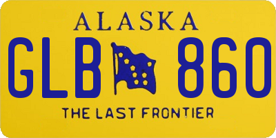 AK license plate GLB860