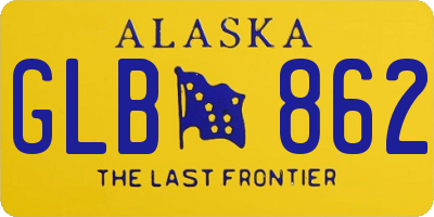 AK license plate GLB862
