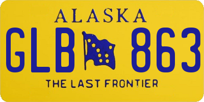 AK license plate GLB863