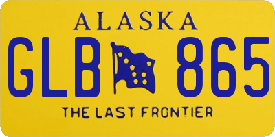 AK license plate GLB865