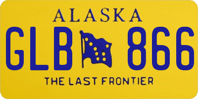 AK license plate GLB866