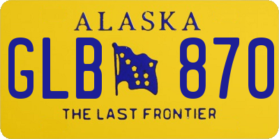 AK license plate GLB870