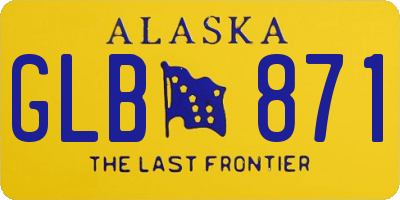 AK license plate GLB871