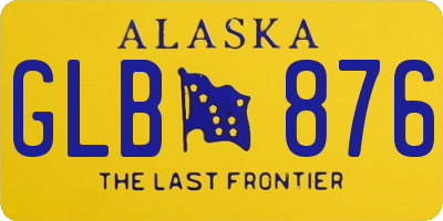 AK license plate GLB876