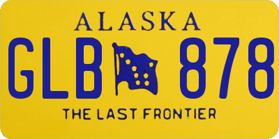 AK license plate GLB878