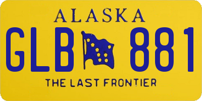 AK license plate GLB881