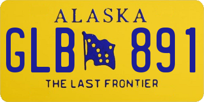 AK license plate GLB891