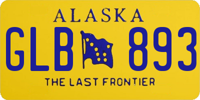 AK license plate GLB893