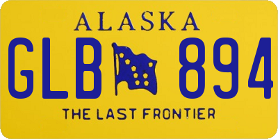 AK license plate GLB894