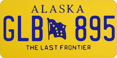 AK license plate GLB895
