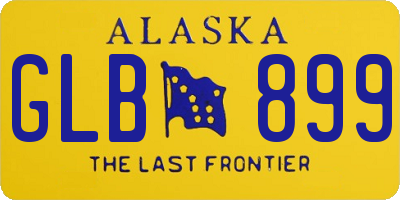AK license plate GLB899