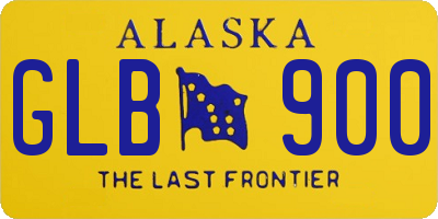 AK license plate GLB900