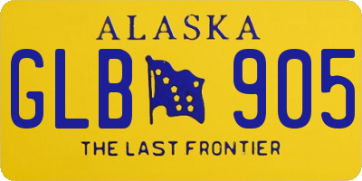 AK license plate GLB905