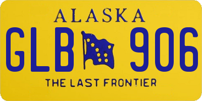 AK license plate GLB906