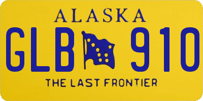 AK license plate GLB910