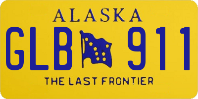 AK license plate GLB911