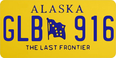 AK license plate GLB916