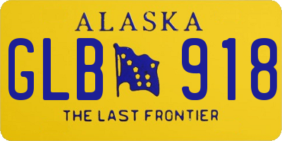AK license plate GLB918
