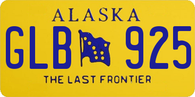 AK license plate GLB925