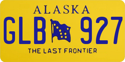 AK license plate GLB927