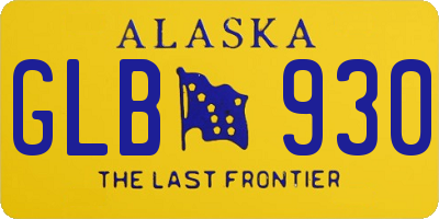 AK license plate GLB930