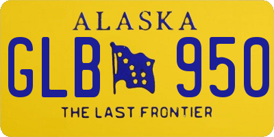 AK license plate GLB950