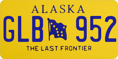 AK license plate GLB952