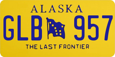 AK license plate GLB957