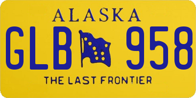 AK license plate GLB958