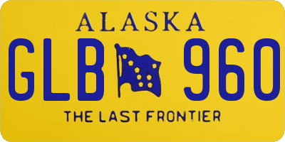 AK license plate GLB960