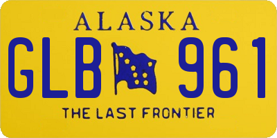 AK license plate GLB961