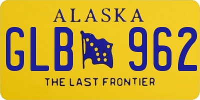 AK license plate GLB962