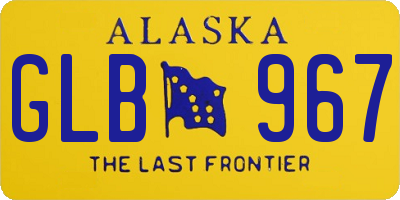 AK license plate GLB967