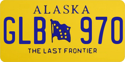 AK license plate GLB970
